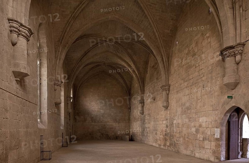 Cistercian monastery founded in 1144, church built 1175-1220, refectory rebuilt around 1400, interior facing east, St., Sankt, Saint