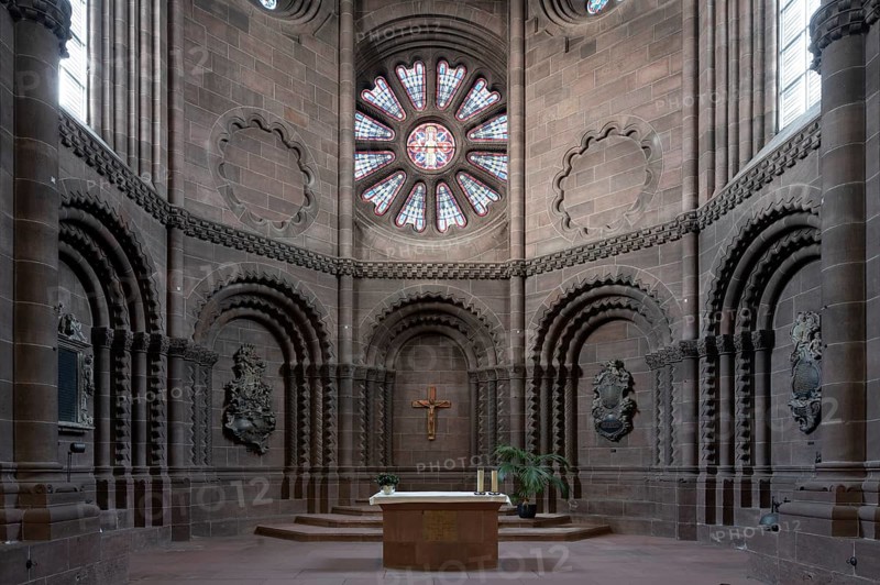 Worms, St Peter's Cathedral, west choir with round windows