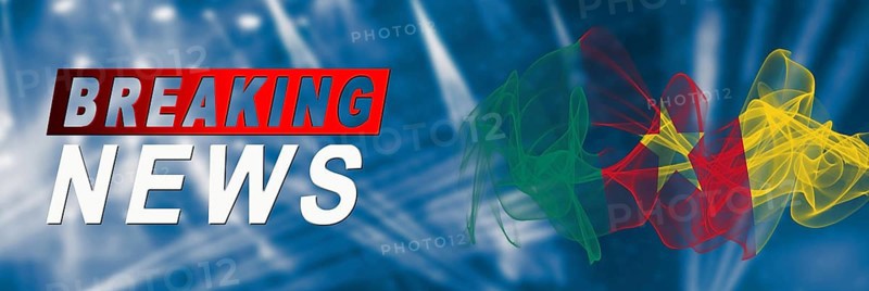 Cameroon Breaking News, Smoke Flag Background