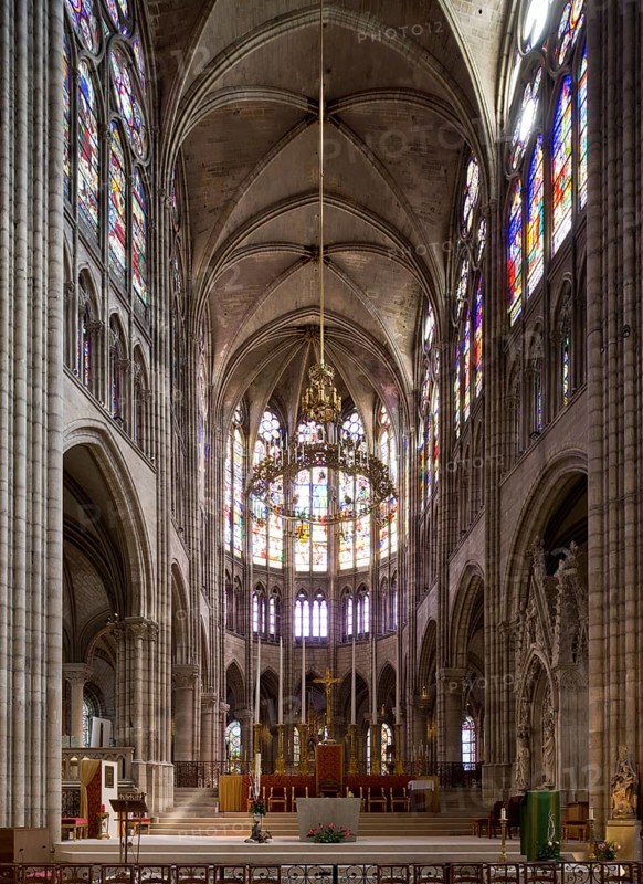 View into the choir to the east, St., Sankt, Saint