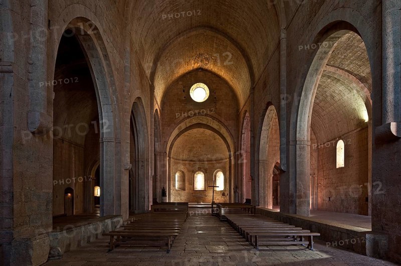 Cistercian monastery founded in 1146, church, interior facing east, St., Sankt, Saint