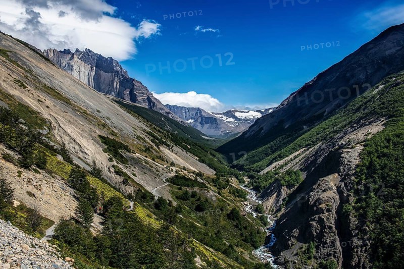 Advertising boards in the Rifugio Chileno, Torres del Paine National Park, Patagonia, Chile, South America