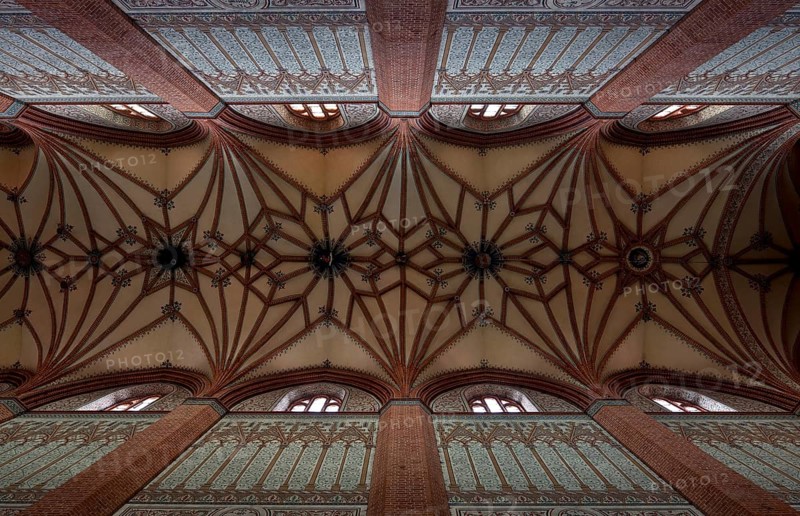 Former Cistercian church, central nave vault, St., Sankt, Saint