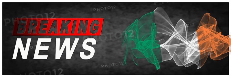 Ireland Breaking News, Smoke Flag Background