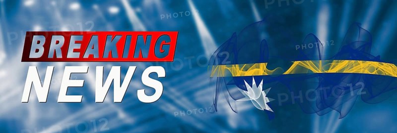 Nauru Breaking News, Smoke Flag Background