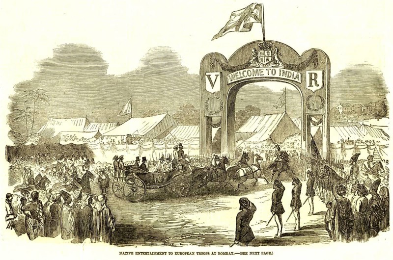 Native entertainment to European troops at Bombay Mumbai, Maharashtra, India, Asia