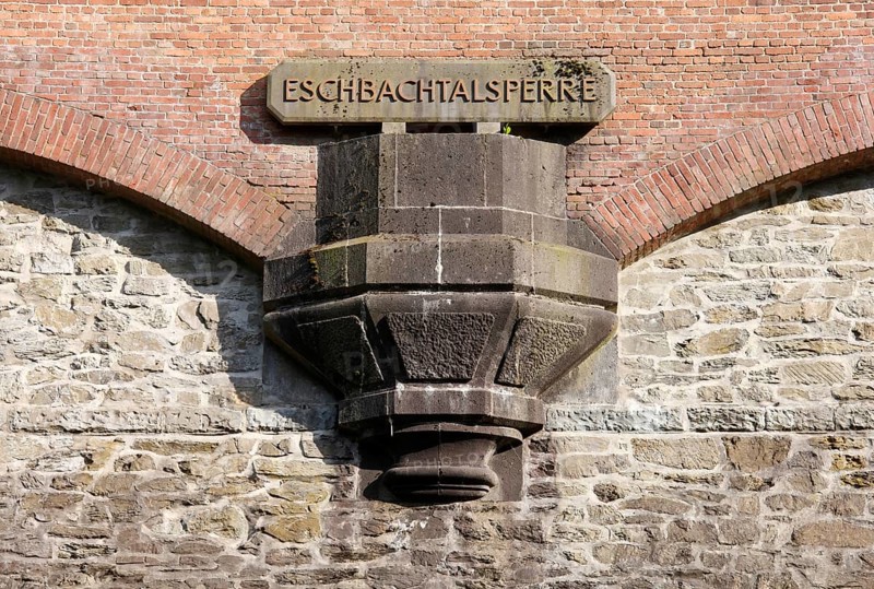 Germany's first drinking water dam, 1891, dam wall, detail