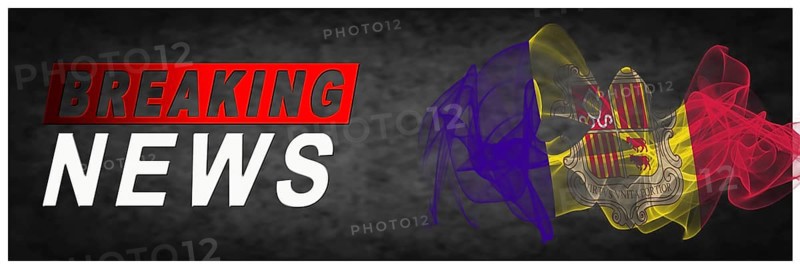 Andorra Breaking News, Smoke Flag Background