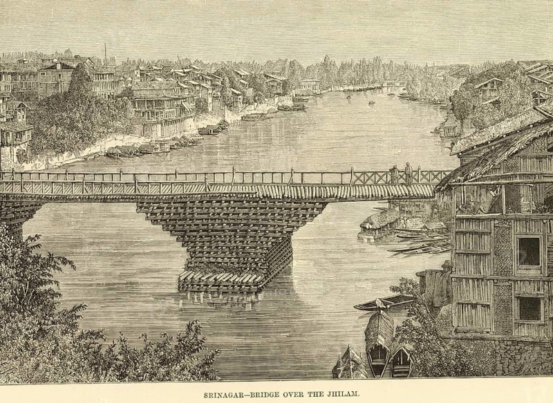 Bridge over the Jhelum river, Srinagar, Jammu & Kashmir, India, Asia