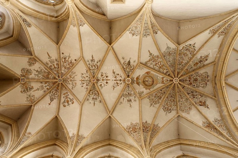 Started in 1410 by Hans von Burghausen, vault in the choir, St., Sankt, Saint