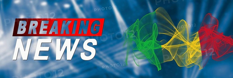 Mali Breaking News, Smoke Flag Background
