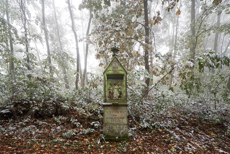 Station of the Way of the Cross in the forest, St., Saint, Saint