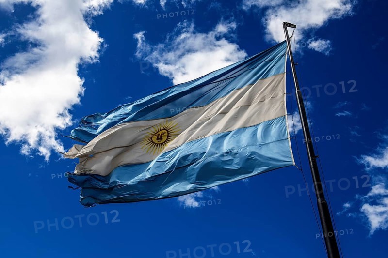 Argentine flag, Ushuaia, Argentina, South America