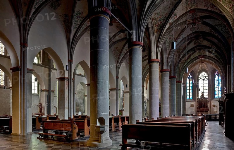 Kornelimünster, Probsteikirche St. Kornelius, view to the choir, St., Sankt, Saint