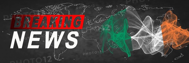 Ireland Breaking News, Smoke Flag Background