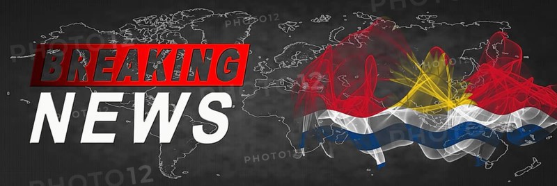 Kiribati Breaking News, Smoke Flag Background