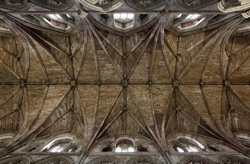 Nave, view into the vault, St., Saint, Saint