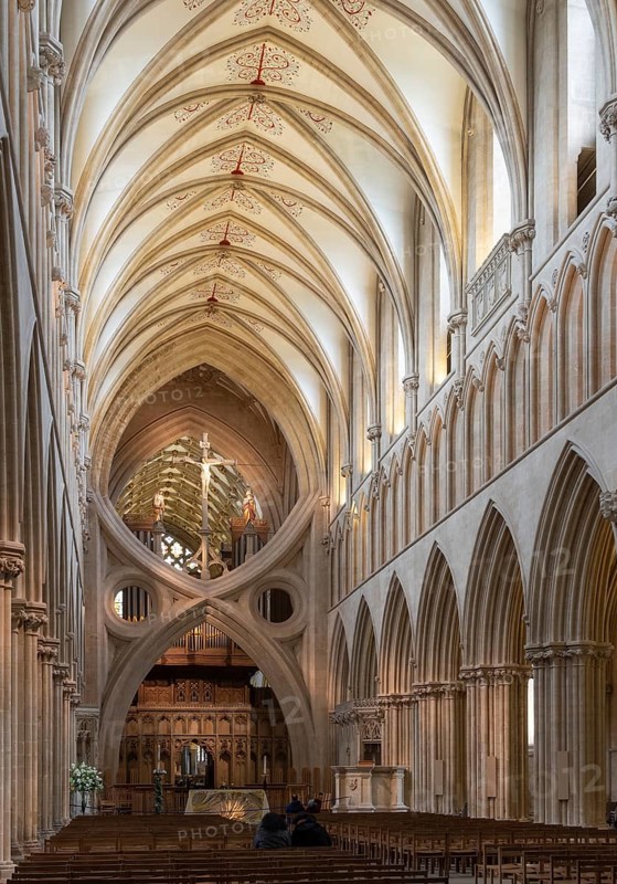 Wells, Cathedral, view to the east