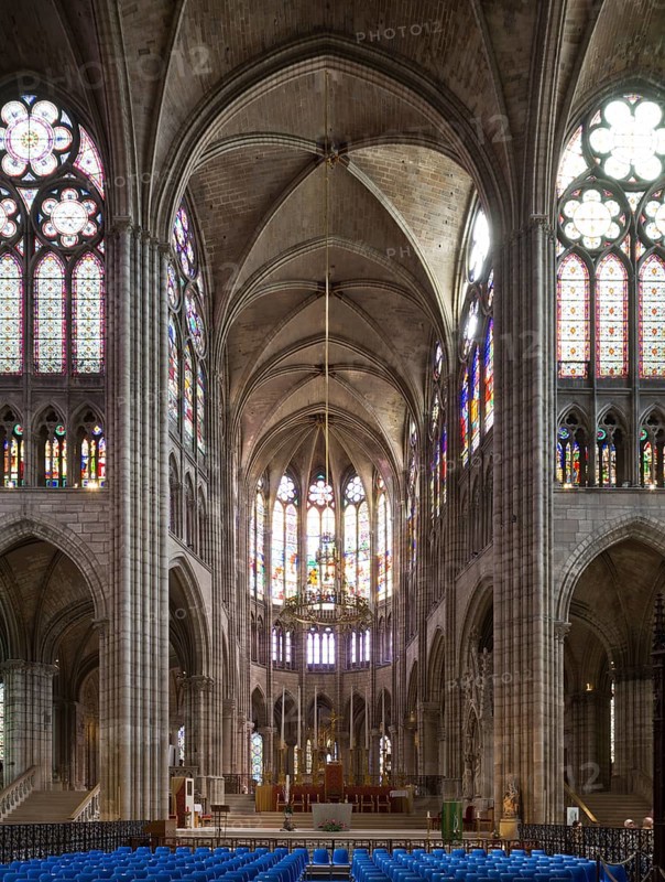 View into the choir to the east, St., Sankt, Saint