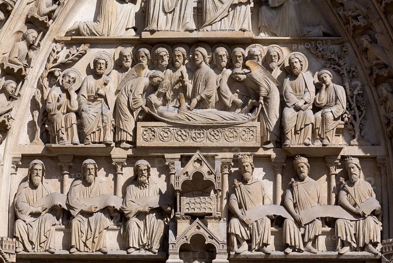 Northern west portal, tympanum, St., Saint, Saint