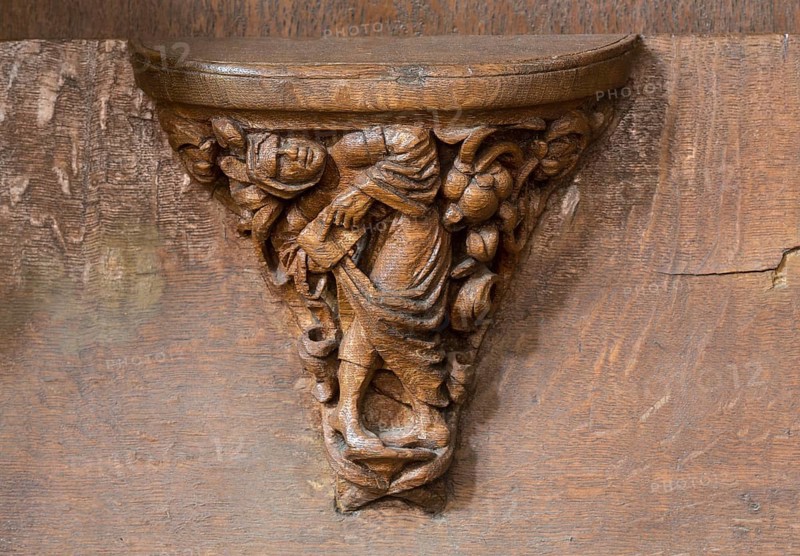Constance, Minster, choir stalls, sculptor Heinrich Yselin and Simon Haider around 1470, Misericordia, detail