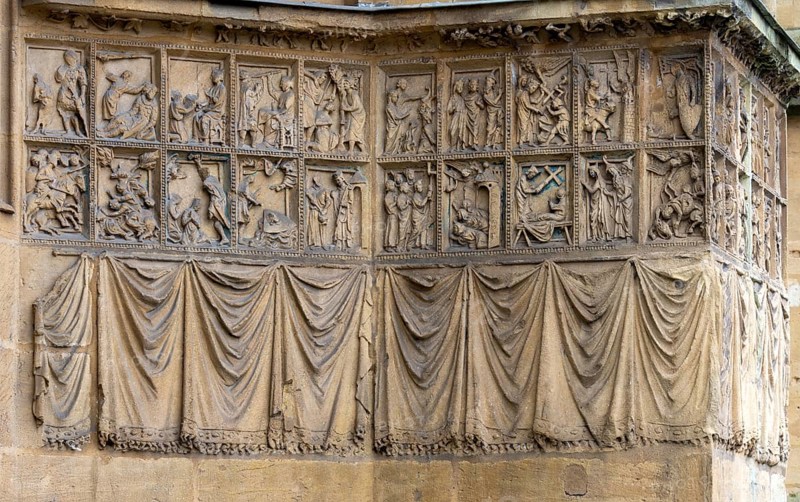 Metz, Saint-Étienne Cathedral, reliefs on the north side