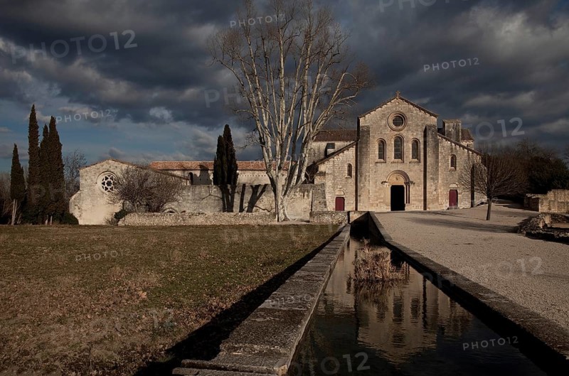 Cistercian monastery founded in 1144, church built 1175-1220, view from west, St., Sankt, Saint