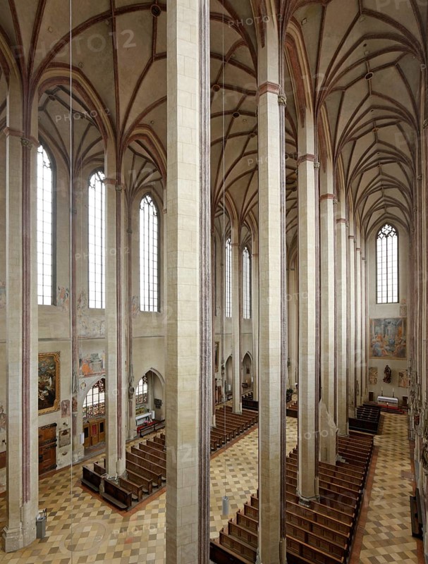 View from the organ loft to the east into the south aisle, St., Sankt, Saint
