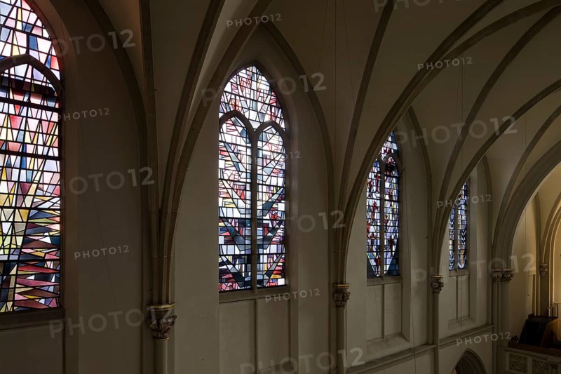 Southern clerestory with windows by Anna Schneider-Lang, St., Sankt, Saint
