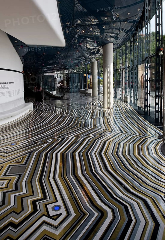 Kunsthaus, vestibule with floor design by J. Lambie