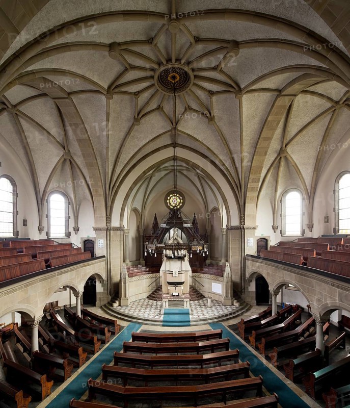 Built in 1902/1904 by Prof. Eduard Arnold, interior facing east, St., Sankt, Saint