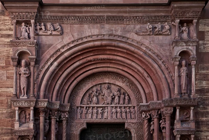 Galluspforte around 1185, upper area, St., Sankt, Saint
