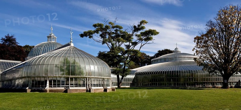 Glasgow Botanic Garden, KIBBLE PALACE greenhouse ensemble built on Loch Long in 1863 and moved to Glasgow in 1873