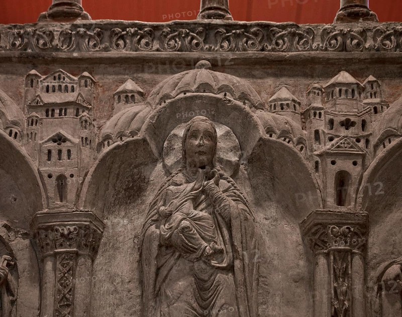 Choir screen exterior, Maria, St., Saint, Saint