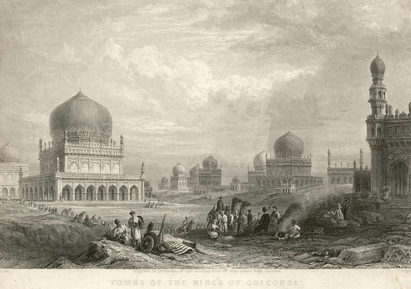 Tombs of the Kings of Golconda, Hyderabad, Andhra Pradesh, India, Asia