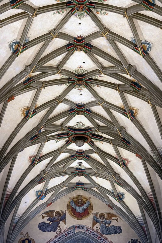 Rottweil, Heilig-Kreuz-Münster, Heilig Kreuz Minster, vault in the nave