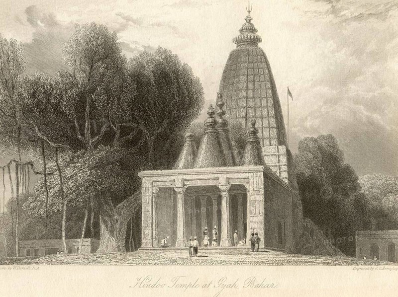 Hindu temple at Gyah, Bihar, India, Asia