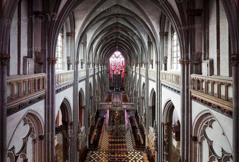View from the walkway above the high altar to the west, St., Sankt, Saint