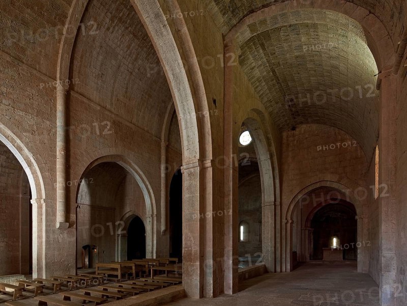 Cistercian monastery founded in 1146, church, view from the south aisle to the north-east, St., Sankt, Saint