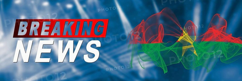 Burkina Faso Breaking News, Smoke Flag Background