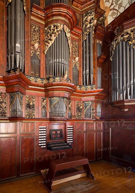 Creutzburg organ from 1735, St., Sankt, Saint