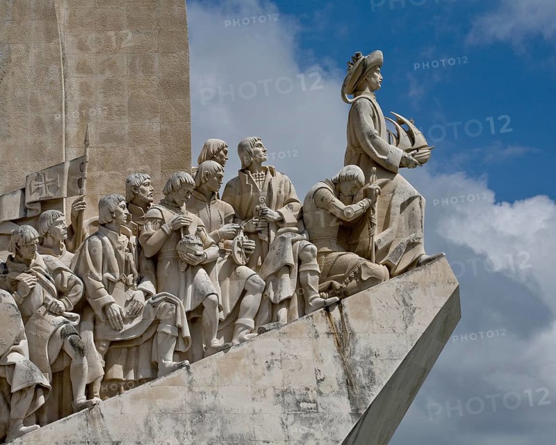 Padrao dos Descobrimentos explorer monument, eastern group of figures, upper part, Henry the Navigator on the right