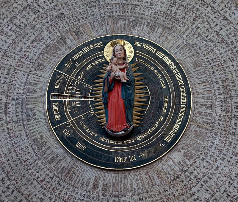 Astronomical clock 1464-70 by Hans Düringer, general view, St., Sankt, Saint