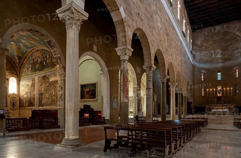 Lucca, San Frediano, view from the nave to the south-west towards the choir