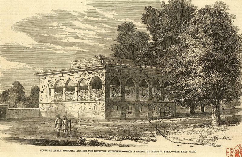 House at Arrah fortified against the Dinapore Mutineers, Bihar, India, Asia