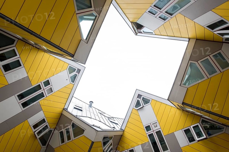 Rotterdam, cube houses at the old harbour
