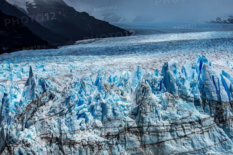 Perito Moreno Glacier, glacier tongue, glacier break, Los Glaciares National Park, Santa Cruz, Patagonia, Argentina, South America