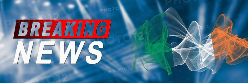 Ireland Breaking News, Smoke Flag Background