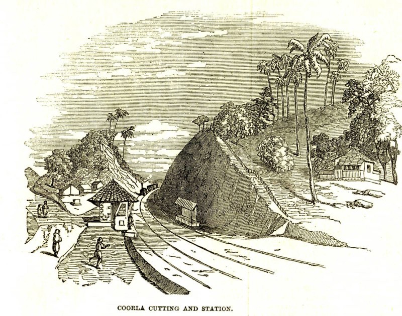 Kurla cutting and station, 4th June 1853, Bombay now Mumbai, Maharashtra, India, Asia