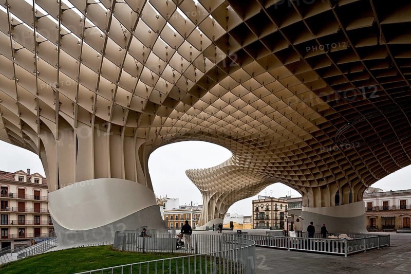 Seville, Metropol Parasol. Architect Jürgen Mayer H.2011 built over the Plaza de la Encarnaci-n, St., Sankt, Saint